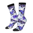 thumbnail image 1 of Balery Butterflies Calcetas Largas con Estampado para Hombre y Mujer – Suaves y Transpirables, Talla Única (US 5-11), 1 of 6