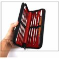 thumbnail image 4 of 10 piezas de herramientas de tallado de cera de acero inoxidable de doble extremo para esculpir y esculpir arcilla, kit de herramientas de esculpir cerámica DIY, espátula de cincel y estuche de transp, 4 of 5