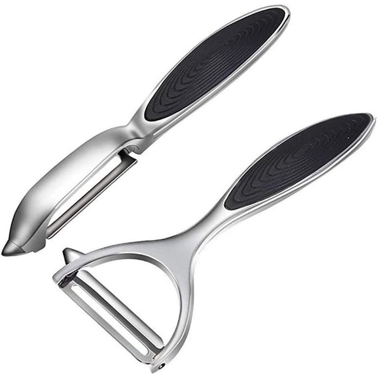 Baanfly Vegetable Peeler Potato Peelers for Kitchen, Y-Shaped Peeler for  Potato,Veggie, Apple, Fruit,with Ergonomic Non-Slip Handle,Good Grip &  Durable,Sharp Flat Blade and Jagged Blade - 2 Pcs price in Saudi Arabia