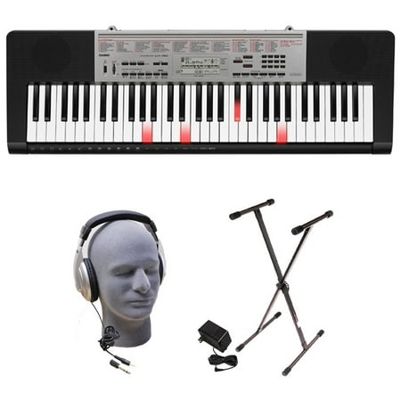 Casio LK-190 61-Key Premium Lighted Keyboard Pack with Stand, Headphones & Power