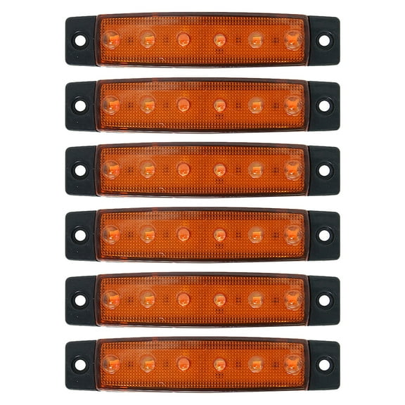 6Pcs Marine Boat Lights 6 LEDs Interior Lights Waterproof Boat Navigation Lights