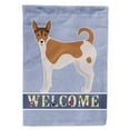 thumbnail image 1 of Carolines Treasures CK3679GF Tenterfield Terrier Welcome Garden Size Flag, 1 of 3