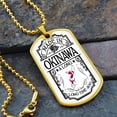 thumbnail image 2 of Okinawa Necklace, Japan Necklace, Personalized Map Necklace - Graphic Military Dog Tag Necklace (Optional Personalized Engraving), 2 of 5