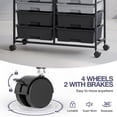 thumbnail image 2 of Carro organizador TOOLF de 12 cajones con tablero de madera gris, 2 of 9