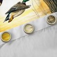 thumbnail image 4 of Manfei Rustic Mallard Duck Curtains Pack of 2 (42x84 Each),Fly Animal Curtains Blackout,Orange Sunset Bedroom Curtains For Men Women,Breathable Home Decor, 4 of 6