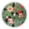 thumbnail image 1 of Faldas para árbol de Navidad de Mickey Mouse de 48 pulgadas, tapete para árbol de Navidad para fiestas de invierno, falda para árbol de Navidad para decoraciones navideñas rústicas, 1 of 1
