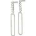 thumbnail image 2 of Sterling Silver E-Coated Cz Post Dangle Earrings (Width 6) (Length 39) - Jbsp, 2 of 5