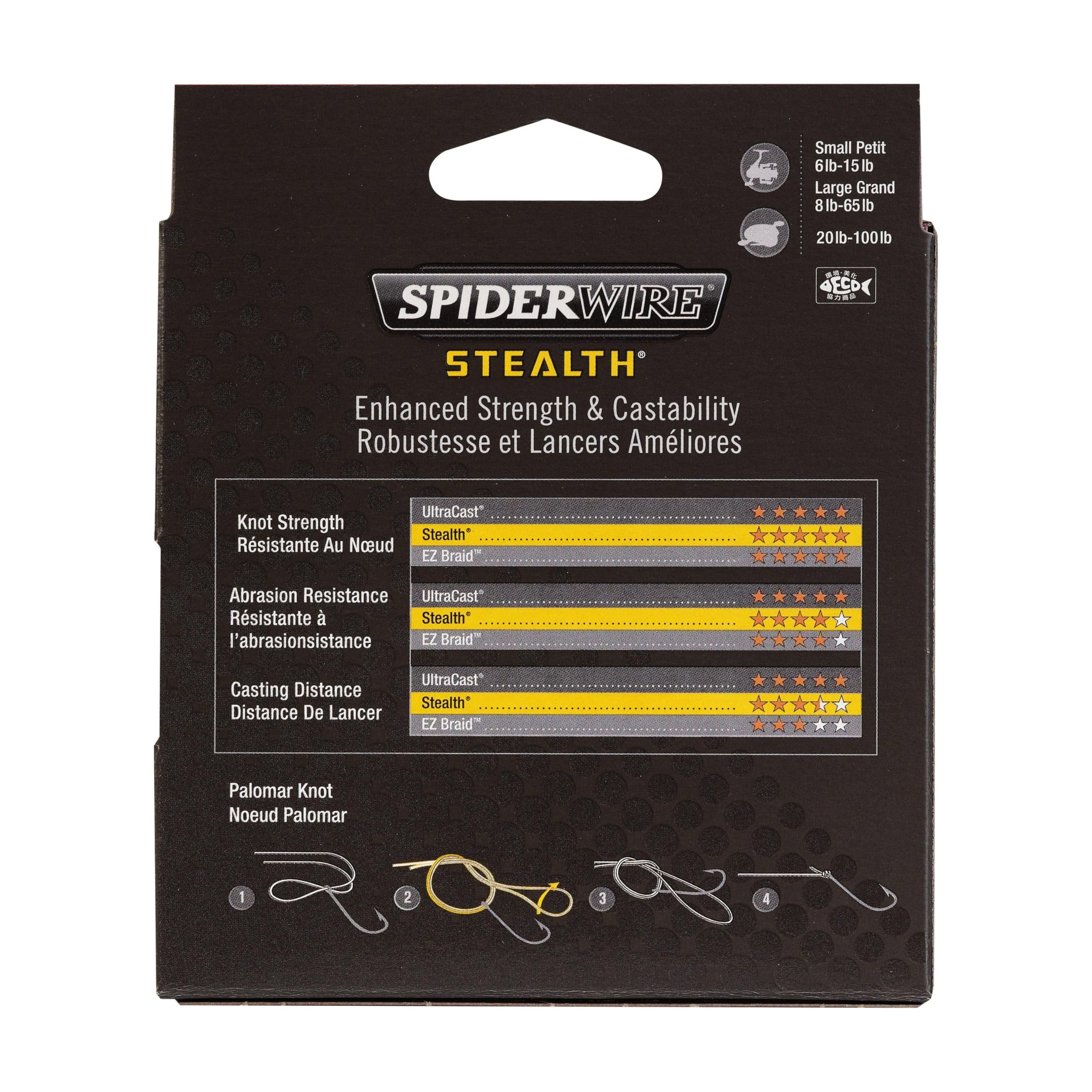 SpiderWire Stealth® Braid Fishing Line, Moss Green, 15 lb Test Strength, 300 yd