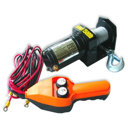 Electric Winch 1500 Pound 12 Volt Atv 4 Wheeler Boat Trailer W/ Remote Four
