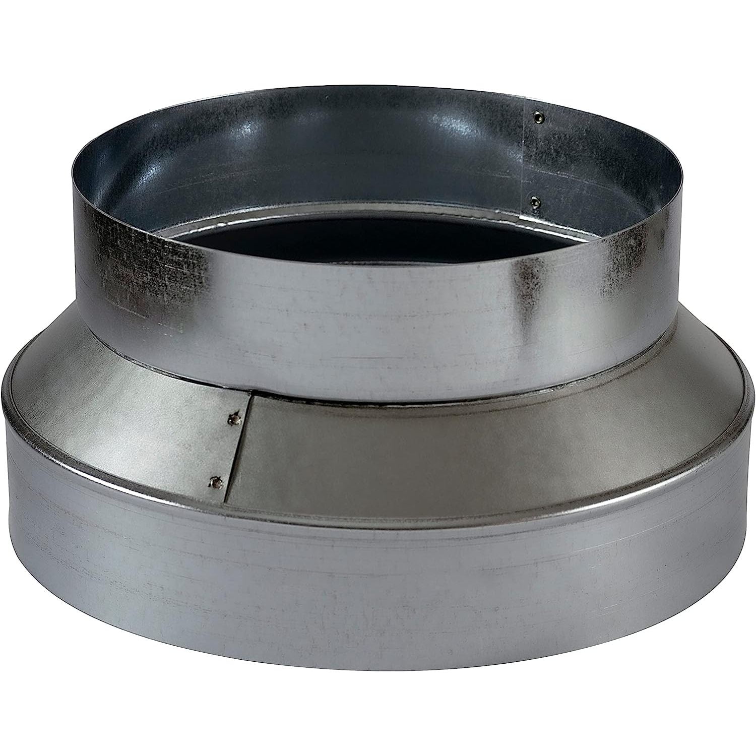 10 Inch to 8 Inch Round HVAC Duct Reducer & Increaser Galvanized