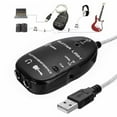 thumbnail image 1 of POINTERTECK Guitar to USB Interface Link PC Audio Recording Adapter Cable Connector Cord, 1 of 7