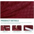 thumbnail image 4 of Latest Checkered 4 Pieces Couch Covers for 3 Cushion Couch Extra Large High Stretch Thickened Sofa Cover for Dogs Pets Anti Slip Furniture Protector Sofa Slipcovers (XL Sofa, Wine Red), 4 of 7
