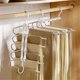 thumbnail image 4 of 5 Layers Multifunctional Pants Hangers Space Saving, Anti-Slip Metal Hangers for Pants Jeans Skirts Trousers, 4 of 5