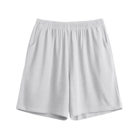 yillto Women Plus Size Shorts Elastic Waist Lightweight Wide Leg Lounge Short Pant Bottoms with Pocket