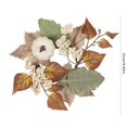thumbnail image 3 of 9.84 Inch Halloween Candle Rings with Artificial Pumpkins Maple Leaves and Garland - Fall Thanksgiving Table Decor Wreath for Centerpieces Wedding Decorations Door Wreath and Autumn Home Decor, 3 of 8