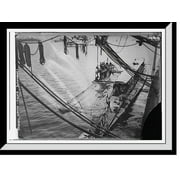 Historic Framed Print, French Submarines, Mudros, Lemnos, 12/1/15, 17-7/8" x 21-7/8"