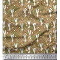 thumbnail image 1 of Soimoi Velvet Fabric Leaves,Floral & Rabbit Cartoon Fabric Prints by Yard 58 Inch Wide, 1 of 1