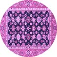 thumbnail image 1 of Ahgly Company Indoor Round Abstract Purple Modern Area Rugs, 6' Round, 1 of 4