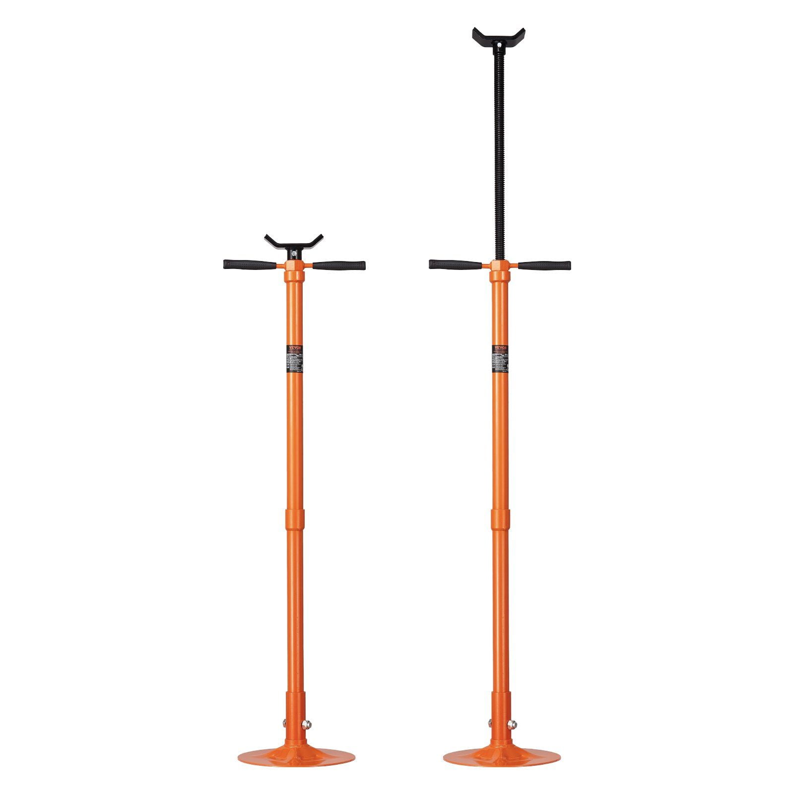 3/4 Ton Underhoist Stand - Adjustable Height 52.8-76 in - Spin Handle Threaded Screw Jack