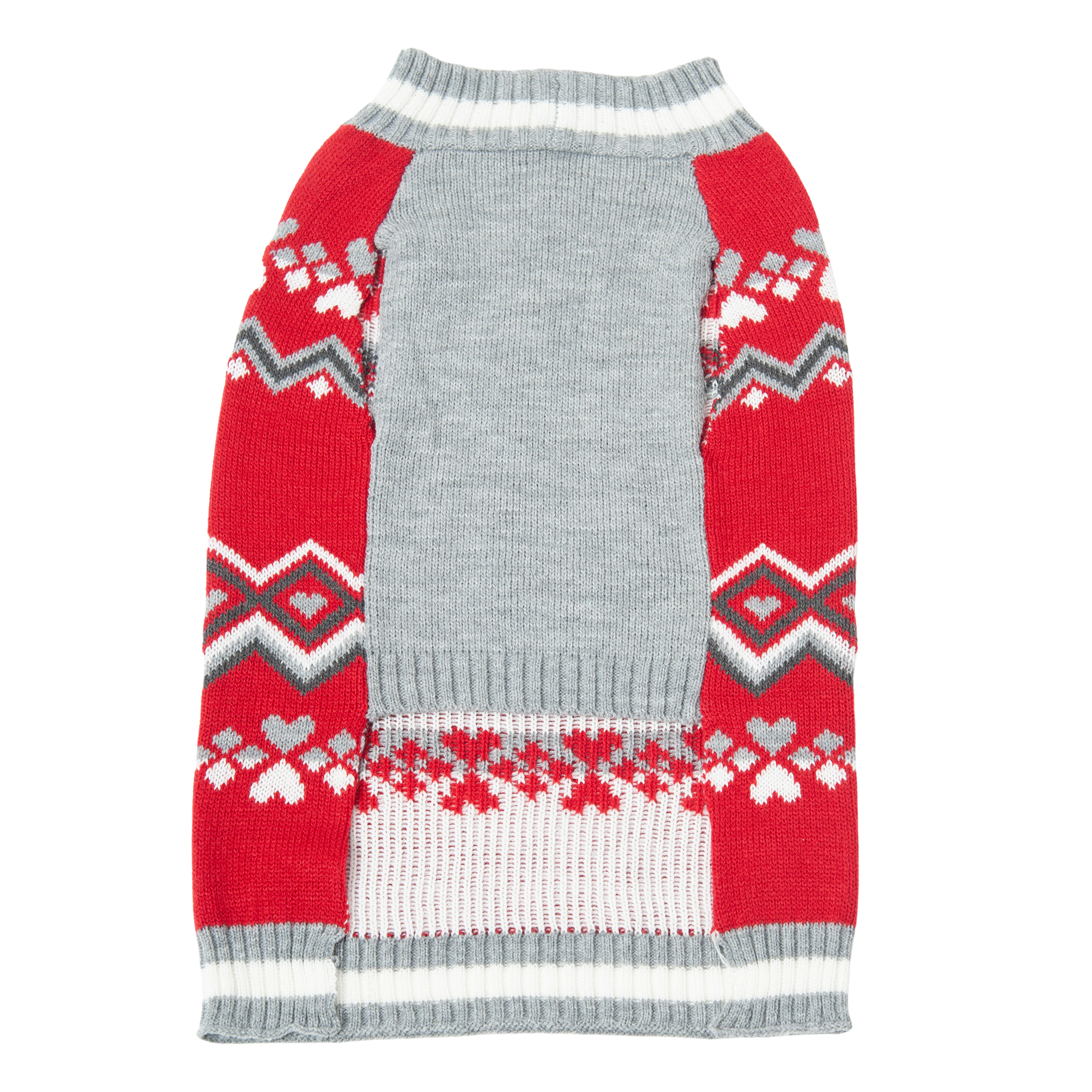 Vibrant Life Winter Dog Clothes Spoiled Red Sweater, Medium