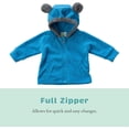 thumbnail image 3 of Cuddle Club Fleece Hoodie Jacket Winter Baby Clothes, Bear Blue 3-6Mos, 3 of 6