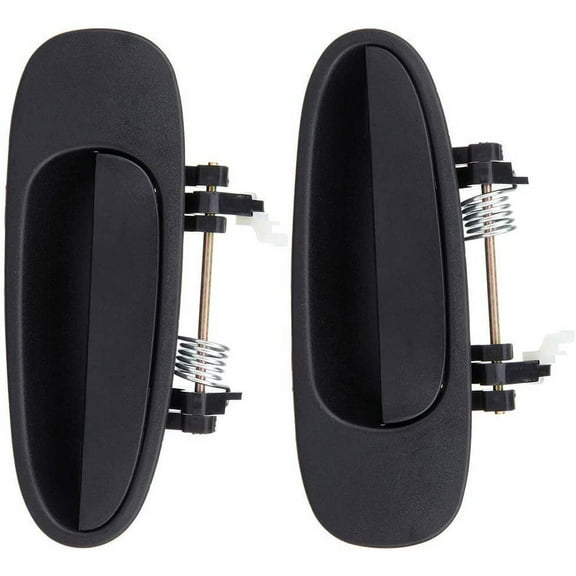 CCIYU Door Handles Exterior Rear Driver Passenger Side Replacement fit for 1993-1997 for Toyota Corolla Black(2pcs)