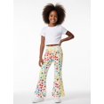thumbnail image 4 of Girls Flare Pants, Girls Flared Bell Bottom Pants, Wide Leg Casual Trousers for Girls Ages 3-13Y, Comfortable All Season Girls Pants, 4 of 6