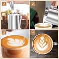 thumbnail image 6 of FUYGRCJ 20oz/600ml Milk Frothing Pitcher, 304 Stainless Steel Barista Espresso Steaming Pitcher with Ergonomic Handle and Measurement Scale for Latte Art with Coffee Art Pen, 6 of 12
