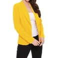thumbnail image 2 of MOA COLLECTION Women's Casual Lightweight Blazer Jacket-Long Sleeves Open Front, 2 of 3