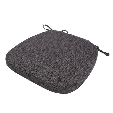 

naioewe Dining Chair Cushion Kitchen Chair Cushion Room Seat Indoor Seat U Shaped Non Slip Strap Tied Linen Cushion Black