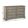 thumbnail image 5 of Steve Silver Highland Park Rustic Horizontal Dresser with 8 Drawers, Driftwood, 5 of 6