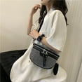 thumbnail image 3 of Fashion Rhinestone Waist Belt Bag Shoulder Crossbody PU Leather Chest Phone Pack, 3 of 6