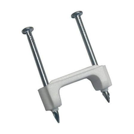 0.5 in. Plastic Cable Staple, 15 per Pack - Pack of 5