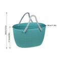 thumbnail image 2 of Clearance! YOHOME Portable Picnic Tote Shopper Bag, Large Plastic Utility Basket,Washable Beach Travel Handbag,Storage Bags, 2 of 2