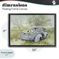thumbnail image 4 of Stupell Industries Rustic Lodge Vintage Blue Truck Flower Sale Black Floating Frame Canvas Art, 25 x 17, by Lanie Loreth, 4 of 8