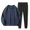 Z-Navy1, variant on SNOWSONG Mens Sweatsuit, Couple Sports Suit Long-sleeved Sweatshirt Drawstring Elastic Waist Trousers, Big and Tall Track Suits, Tracksuits for Men Set, Winter Sweatsuits Black L