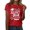 Red, variant on MEICHEN Graduation Gifts for Her: Women's Leisure Fashion Graduation Season Printed Short Sleeve Tshirts Womens Spring Summer Tops