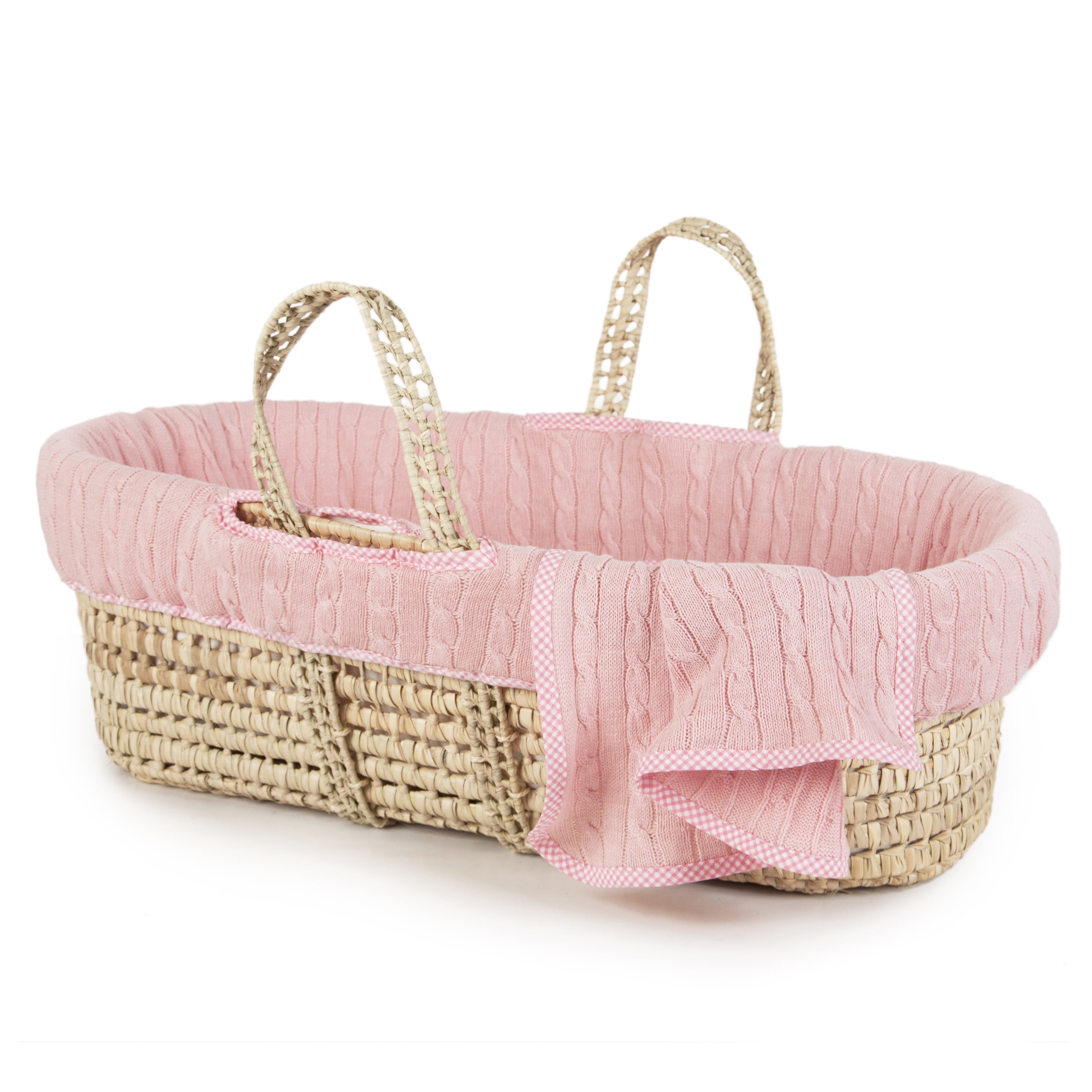 Tadpoles Cable Knit Moses Basket and Bedding Set