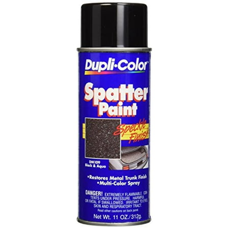 Dupli Color DM109 Black and Aqua  Spatter Trunk  Paint  11 