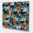 thumbnail image 3 of Designart ' Japanese Koi Fish on Sea Waves ' Nautical & Coastal Canvas Wall Art Print, 3 of 4