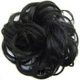 thumbnail image 2 of Scrunchy Bun Up Do Hair piece Hair Ribbon Ponytail Extensions Wavy Messy gray blond mix, 2 of 6