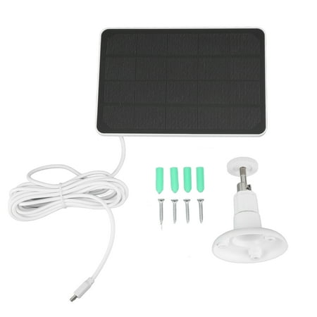 

Outdoor Camera Solar Panel 4W Wireless Camera Solar Panel Easy Installation For Rechargeable Battery Surveillance Camera