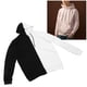 thumbnail image 5 of Man Color Block Sweinshirt Capolera de manga larga Fashion Moda Sports Stipshirt Black White XL Sailing, 5 of 10