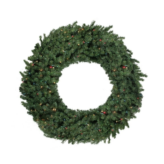 Northlight Pre-Lit Commercial Size Canadian Pine Christmas Wreath - 10' - Multicolor Lights