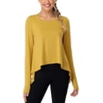 thumbnail image 4 of Long Sleeve Workout Shirts Yoga Tops for Women T Shirt Activewear Top, 4 of 6
