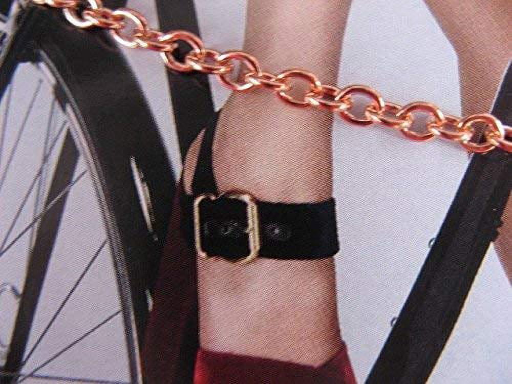 9 Inch Copper Anklet, 1/8 of an inch wide, CA675G - Made in the USA. Very thin.