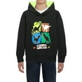 thumbnail image 2 of Bysome Toddler Boys Hoodies Sweatshirts Kids Crewneck Hooded Sweatshirts Long Sleeve Dinosaur Pullover Top Outfits 5 To12 Years Long Sleeve Cute Print Boy Tops Black Size 5-6 Years, 2 of 7