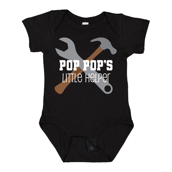 Inktastic Poppop Little Helper Boys Baby Bodysuit