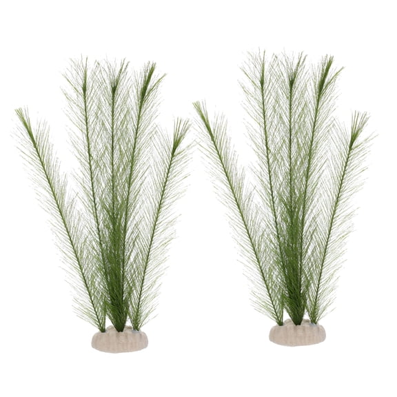 TELOLY Aquarium Plants Fish Tank Artificial Fake Silk Decorations Plastic Water Grass Aquatic Underwater Decoration