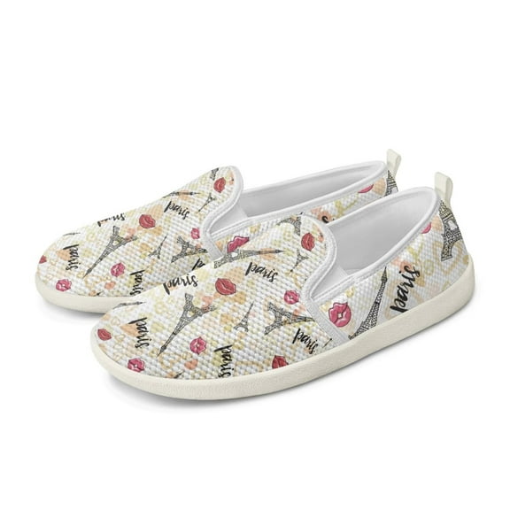 CHAQLIN Women’s Ballet Flat Shoes Knit Dress Shoes Round Toe Slip On Ballerina Walking Flats Shoes for Woman Low Wedge Comfort Soft